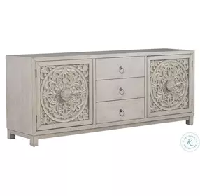 Aurora Ridge Antique Linen Accent Cabinet
