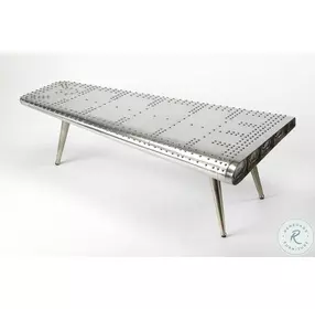 Midway Aviator Silver Triangular Coffee Table