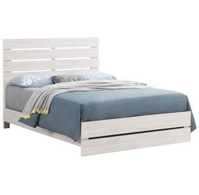 Brantford Coastal White King Panel Bed