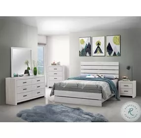 Brantford Coastal White Panel Bedroom set