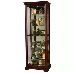 Victorian Cherry Two Way Sliding Door Curio