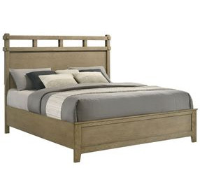 Hazlewood Vineyard Oak King Panel Bed