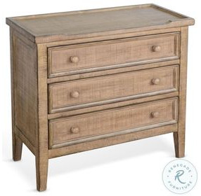 Hearthwood Haven Beach Pebble 3 Drawer Side Chest