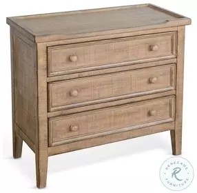 Hearthwood Haven Beach Pebble 3 Drawer Side Chest