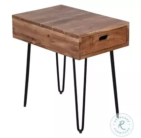 Rollins Natural Chairside Table