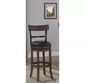 B2 208 30L 30" Wood Frame Back Bar Stool