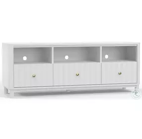 Stapleton White 3 Drawer TV Stand