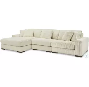 Lindyn Ivory 3 Piece Sectional with LAF Chaise