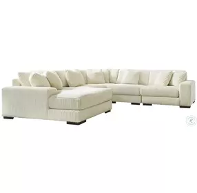 Lindyn Ivory Sectional with LAF Chaise