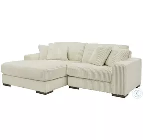 Lindyn Ivory Small Sectional with LAF Chaise
