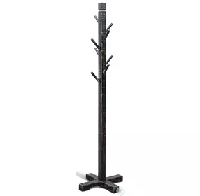 Seabright Black 8 Prong Hook Hat Rack