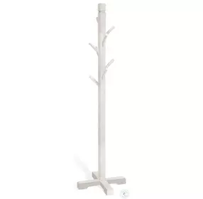Seabright White 8 Prong Hook Hat Rack
