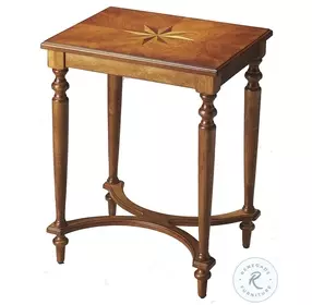 Tyler Cherry Olive Ash Burl Accent Table