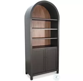 Autumn Echo Black 2 Door Arched Display Cabinet