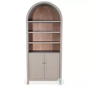 Sagewyn Light Gray 2 Door Arched Display Cabinet