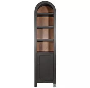 Golden Hearth Black 1 Door Arched Storage Cabinet