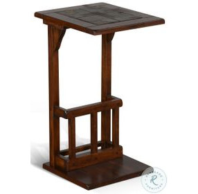Desert Sage Dark Brown Rectangular Side Table