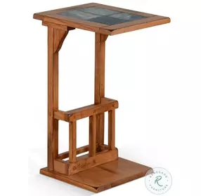 Crimson Ridge Beige Rectangular Side Table