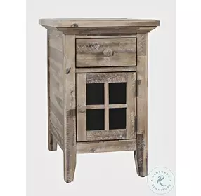 Rustic Shores Grey Wash Chairside Table