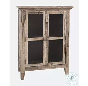 Rustic Shores Grey Wash 2 Door Accent Cabinet