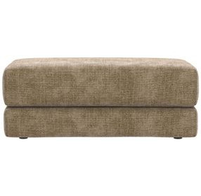 Avondale Burlap Upholstered Rectangular Ottoman