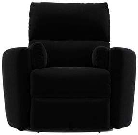 Avondale Ebony Swivel Glider Recliner with Pillows