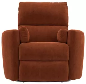 Avondale Nutmeg Swivel Glider Recliner with Pillows