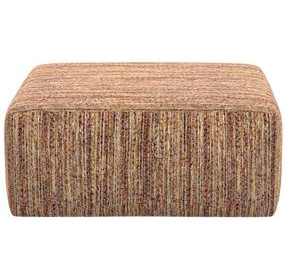 Avondale Rosewood Upholstered Square Cocktail Ottoman