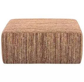 Avondale Rosewood Upholstered Square Cocktail Ottoman