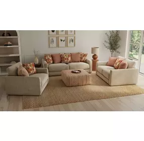 Avondale Burlap Living Room Set