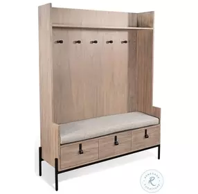 Maple Haze Natural Alyssa 54'' Bench Hall Tree