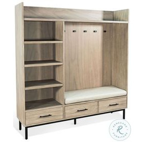 Golden Hearth Natural Bench Hall Tree