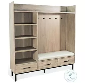 Golden Hearth Natural Bench Hall Tree