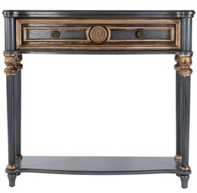 Alexander Blue 37" 1 Drawer Console Table