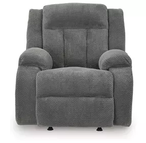 Greely Bend Steel Rocker Power Recliner with USB Charging