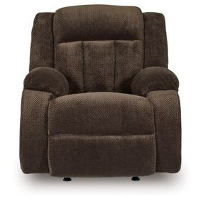 Free Wake Chocolate Rocker Power Recliner with USB Charging