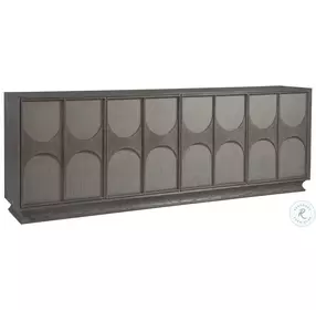 Signature Designs White Oak in Warm Grey Wire Brushed Ceruse Monstuart Long TV Stand