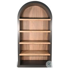 Whimora Black 42" Logan Arched Bookcase