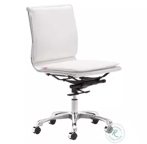 Lider Plus Armless Office Chair White