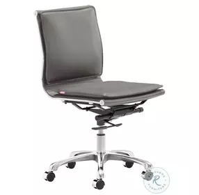 Lider Plus Gray Armless Office Chair