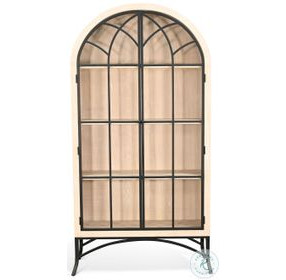 Archella Off White 2 Glass Door Display Cabinet