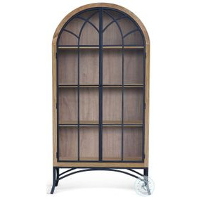 Hearthwood Haven Natural 2 Glass Door Display Cabinet