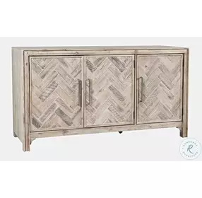 Gramercy Grey Wash 3 Door Accent Cabinet