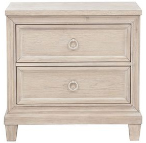 Pembroke Washed Oak 2 Drawer Nightstand