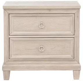 Pembroke Washed Oak 2 Drawer Nightstand