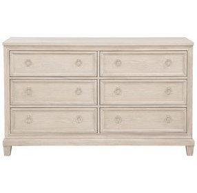 Pembroke Washed Oak 6 Drawer Dresser
