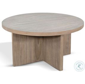 Sagewyn Natural 36" Round Large Accent Table