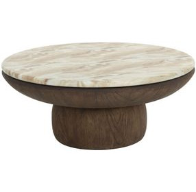Orlena Macchiato Outdoor Round Coffee Table