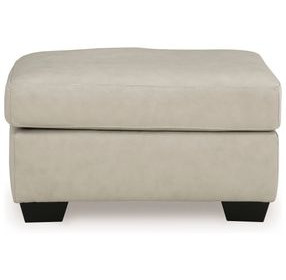 Santorine Bone Leather Ottoman
