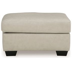 Santorine Bone Leather Ottoman